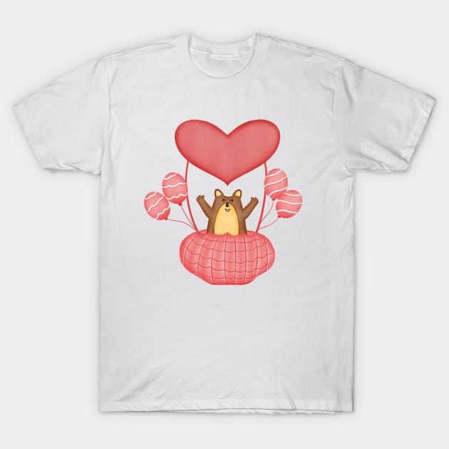 Groundhog christmas balloons T-Shirt by Onanong art design shop.